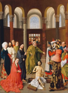 The Raising of Lazarus, ca 1455. Artist: Ouwater, Albert van (c. 1415-c. 1475)