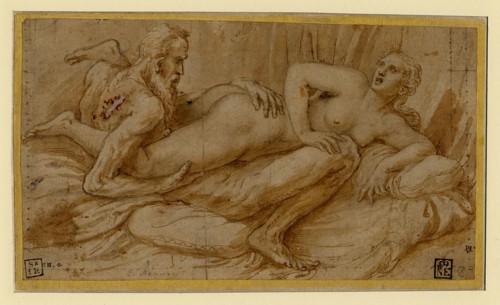 Erotic Scene, after 1524. Artist: Romano, Giulio (1499-1546)