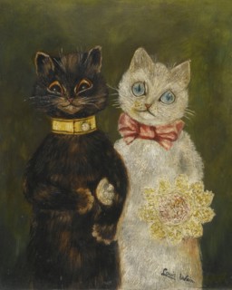 The Bride and Groom. Artist: Wain, Louis (1860-1939)