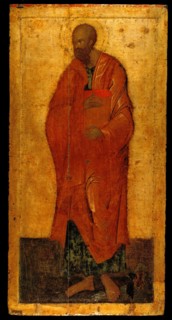 The Apostle Paul. Icon from the Deesis Iconostasis, Last quarter of the 14th century. Artist: Theophanes the Greek (ca. 1340-ca. 1410)