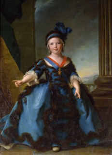 Portrait of Prince Louis Joseph Xavier, Duke of Burgundy (1751-1761). Artist: Nattier, Jean-Marc (1685-1766)