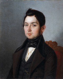 Portrait of Ivan Ivanovich Molnar (1802-1872), 1840. Artist: Khlobystayev, Sergey Ivanovich (active c. 1830-1840)