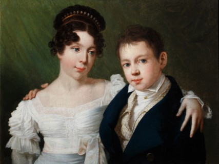 Princess Alexandrine of Prussia (1803-1892) and Prince Albert of Prussia (1809-1872), 1810s. Artist: Anonymous