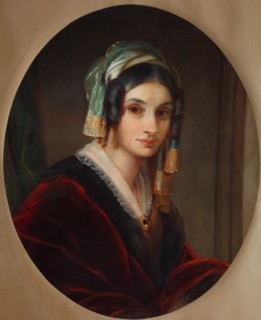 Portrait of Alexandra Smirnova-Rosset (1809-1882), 1841. Artist: Varnek, Alexander Grigoryevich (1782-1843)
