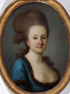 Portrait of Euphrosine Katharina von Bock, geb. von Stackelberg (1752-1821), 1780. Artist: Darbès, Joseph Friedrich August (1747-1810)
