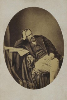Portrait of Aleksandr Ivanovich Herzen (1812-1870), c. 1861. Artist: Levitsky, Sergei Lvovich (1819-1898)