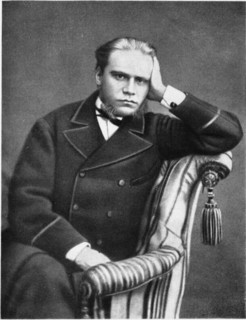 Portrait of the lawyer and author Anatoli Fyodorovich Koni (1844-1927), 1870s. Artist: Anonymous