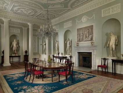 Dining room from Lansdowne House, London, 1767-1769. Artist: Adam, Robert (1728-1792)