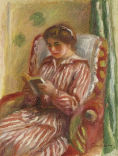 Gabrielle Reading, 1910. Artist: Renoir, Pierre Auguste (1841-1919)