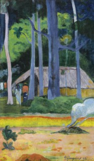 Hut under Trees (Cabane sous les arbres), 1892. Artist: Gauguin, Paul Eugéne Henri (1848-1903)