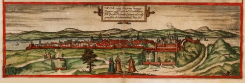 Buda, vulgo Ofen (From: Civitates orbis terrarium), 1572. Artist: Braun, Georg (1541-1622)