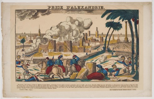 Capture of Alexandria by Napoleon on July 3, 1798, 1799. Artist: Imagerie d'Épinal, Vosges