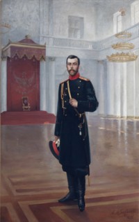 Portrait of Emperor Nicholas II (1868-1918), 1898. Artist: Safonov, Alexander Petrovich (1852-1913)