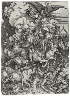 The Four Horsemen of the Apocalypse, ca 1498. Artist: Dürer, Albrecht (1471-1528)
