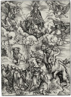 The Beast with Two Horns Like a Lamb, c. 1497. Artist: Dürer, Albrecht (1471-1528)