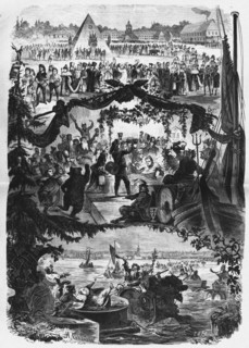 Wedding of Prince-Pope to celebrate the Peace Treaty of Nystad on 20 August 1721, 1872. Artist: Seryakov, Lavrenty Avksentyevich (1824-1881)