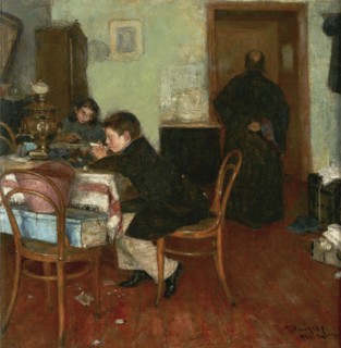 The Children's Tea Time, 1894. Artist: Nilus, Pyotr Alexandrovich (1869-1940)