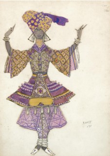 Costume design for the Ballet Blue God by R. Hahn, 1911. Artist: Bakst, Léon (1866-1924)