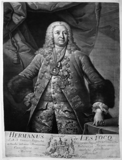 Count Jean Armand de L'Estocq (1692-1767). Artist: Stenglin, Johann (1715-1770)