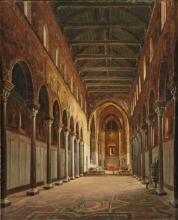 Interior of the Monreale Cathedral Santa Maria Nuova. Artist: Vervloet, Frans (1795-1872)