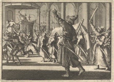 The Poles in the Riddarholm Church in Stockholm, 1698. Artist: Aa, Pieter van der (1659-1733)