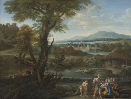 Polycrates finding his ring in the fish, 17th century. Artist: Anonymous