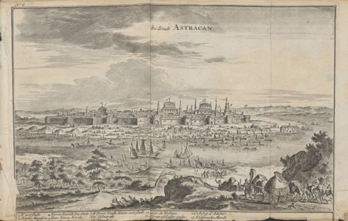 Astrakhan (From: Drie aanmerkelyke reizen), 1675. Artist: Struys, Jan Jansz. (1630-1694)