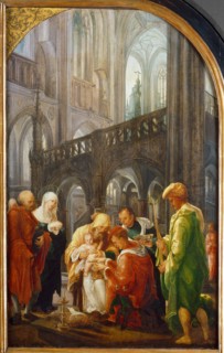The circumcision of Christ, 1521. Artist: Huber, Wolf (1480/5-1553)