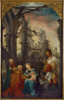 The Adoration of the Magi, 1521. Artist: Huber, Wolf (1480/5-1553)