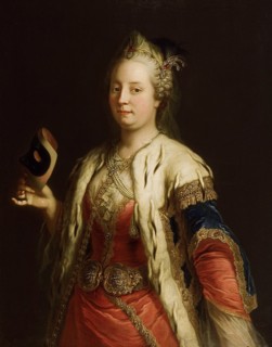 Portrait of Empress Maria Theresia of Austria (1717-1780) with mask à la Turque, before 1750. Artist: Meytens, Martin van, the Younger (1695-1770)