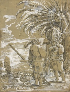 Two Landsknechts, c. 1520. Artist: Anonymous