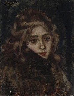 Princess Maria Alexandrovna Menshikova. Study for Menshikov in Berezov, 1882. Artist: Surikov, Vasili Ivanovich (1848-1916)