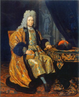 Portrait of François Lefort (1656-1699), 1698. Artist: Musscher, Michiel van (1645-1705)