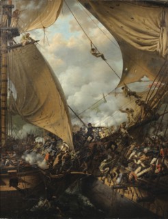 Boarding scene. Artist: Crépin, Louis-Philippe (1772-1851)