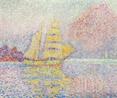Italian brig at Agay, 1901. Artist: Signac, Paul (1863-1935)