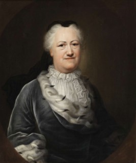 Portrait of Elisabeth Sophie Marie, Princess of Brunswick-Wolfenbüttel (1683-1767), 1747. Artist: Denner, Balthasar (1685-1749)