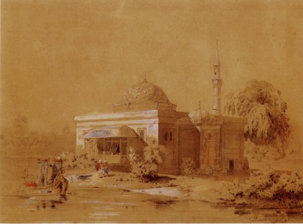 Project of the Turkish Bath pavilion in Catherine Park of Tsarskoye Selo, c. 1850. Artist: Monighetti, Ippolit Antonovich (1819-1878)