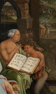 Saul and the Witch of Endor. Detail: Grimoire, 1526. Artist: Cornelisz van Oostsanen, Jacob (ca. 1470-1533)
