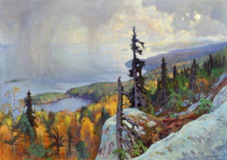 Landscape (Maisema Kolilta), 1930. Artist: Järnefelt, Eero (1863-1937)