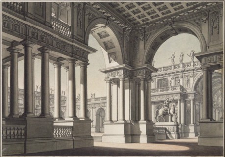 Stage design for the Opera Idomeneo by W. A. Mozart, 1812-1814. Artist: Quaglio, Lorenzo (1730-1804)