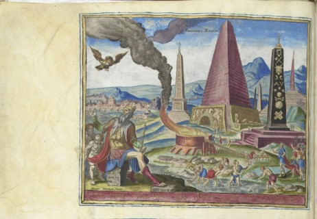 The Pyramids of Egypt (from the series The Eighth Wonders of the World), 1572. Artist: Galle, Philipp (Philips) (1537-1612)
