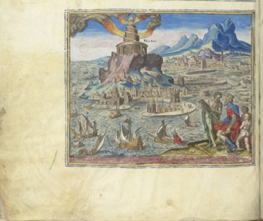 The Lighthouse at Alexandria (from the series The Eighth Wonders of the World), 1572. Artist: Galle, Philipp (Philips) (1537-1612)