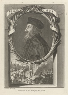 Portrait of John Hus, ca 1720. Artist: Picart, Bernard (1673?1733)