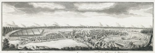 View of Nevyansk factories, ca 1735. Artist: Lürsenius, Johann Wilhelm (1704-1771)