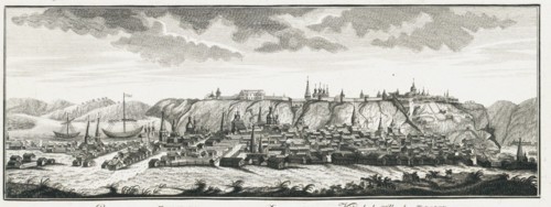 View of Tobolsk, ca 1735. Artist: Lürsenius, Johann Wilhelm (1704-1771)