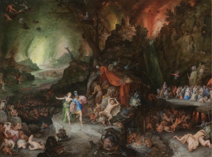 Aeneas and the Sibyl in the Underworld, 1598. Artist: Brueghel, Jan, the Elder (1568-1625)