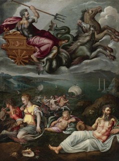 Allegory of the Sea. Artist: Stradanus (Straet, van der), Johannes (1523-1605)