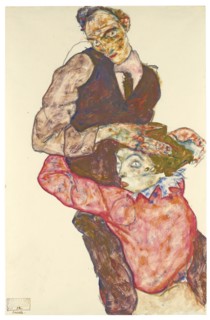 Two lovers (Self Portrait With Wally), 1914-1915. Artist: Schiele, Egon (1890-1918)
