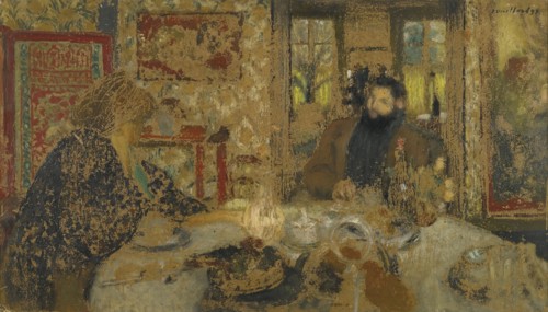 Lunch. Misia and Cipa at Villeneuve, 1897. Artist: Vuillard, Édouard (1868-1940)