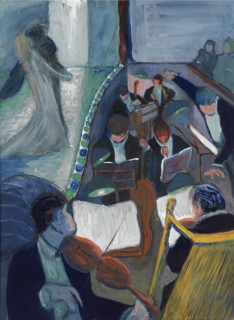 In the theatre I, 1906-1907. Artist: Verefkin, Marianne, von (1860-1938)